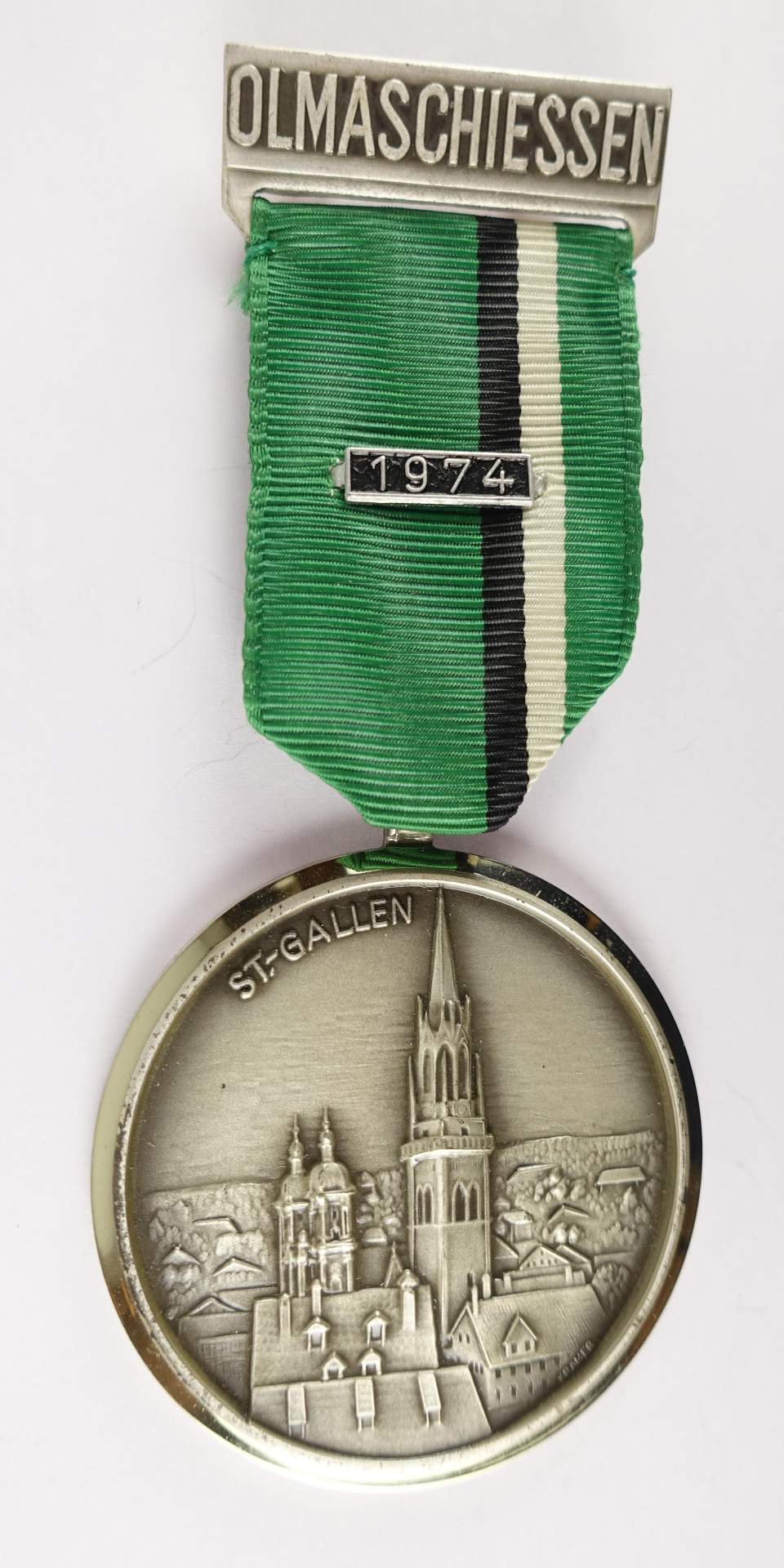 Schützenmedaille Olmaschiessen Kranzschütze 1974