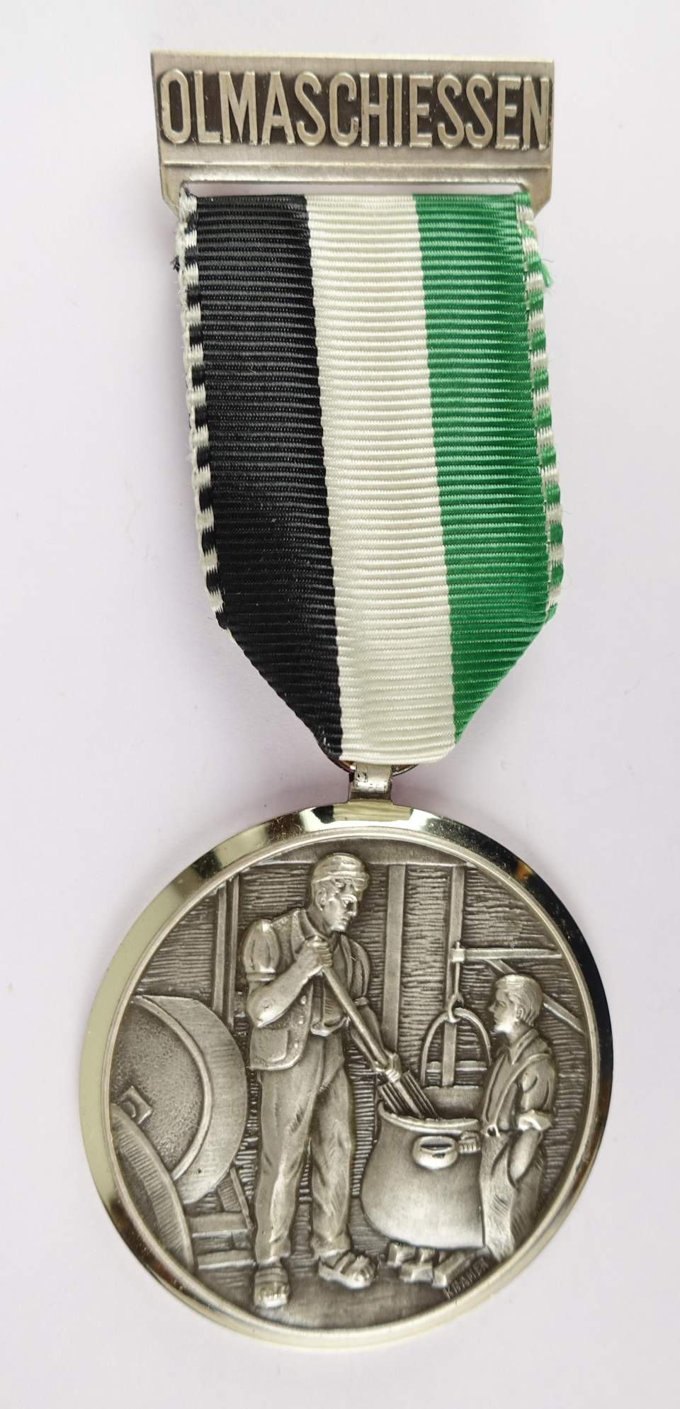 Schützenmedaille Olmaschiessen Kranzschütze, ohne Jahrzahl