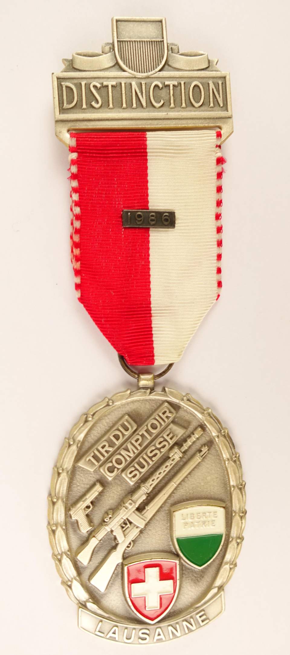 Schützenmedaille tir du comptoir suisse,  Lausanne, 1986