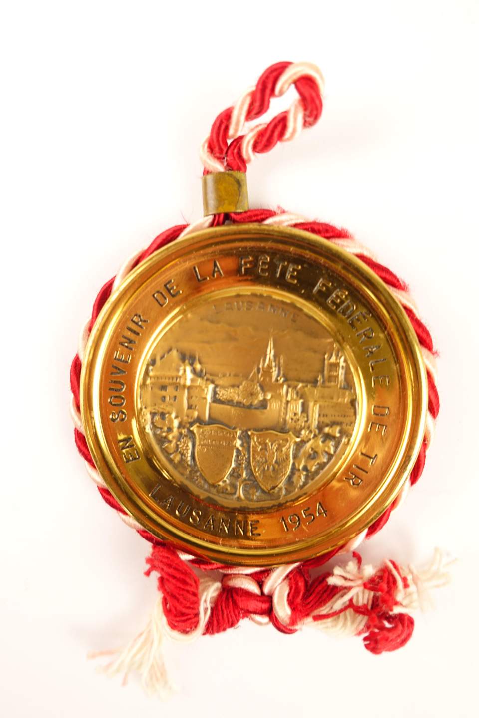 Schützenmedaille, Plakette Bundesschützenfest, Lausanne, 1954