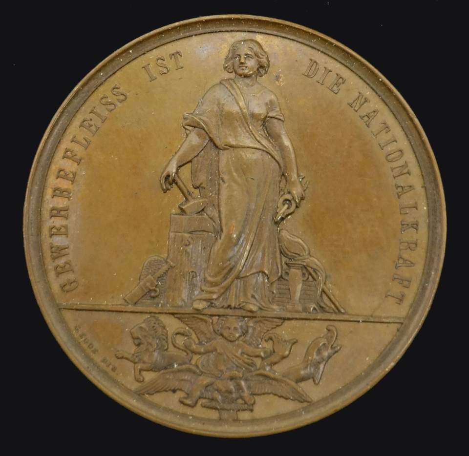 Medaille Gewerbeausstellung in Stuttgart