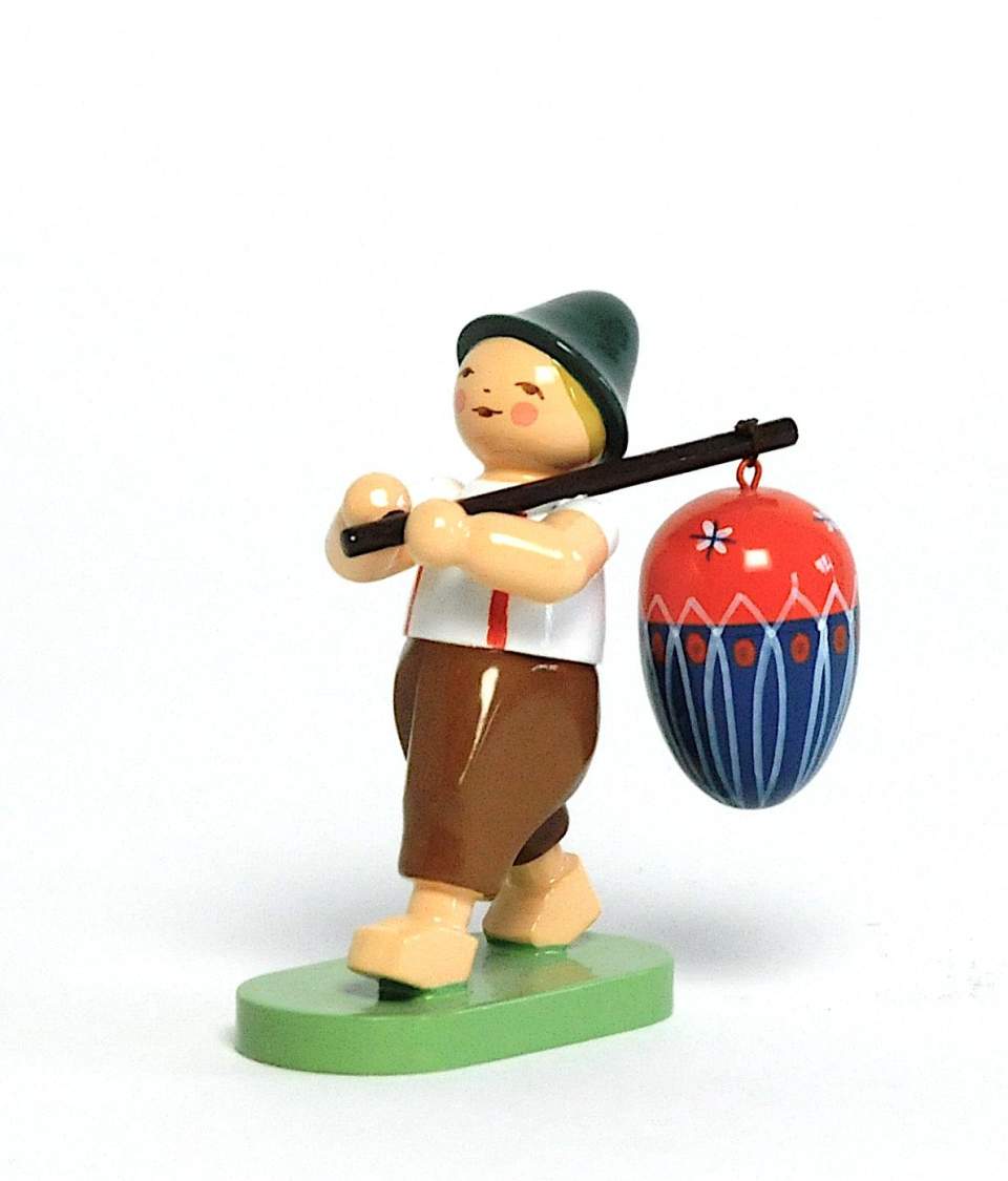 Miniatur-Figur, Knabe mit Osterei