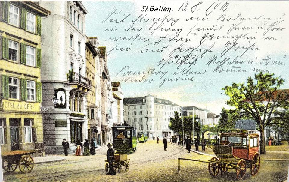 Ansichtskarte, Postkarte von St.Gallen