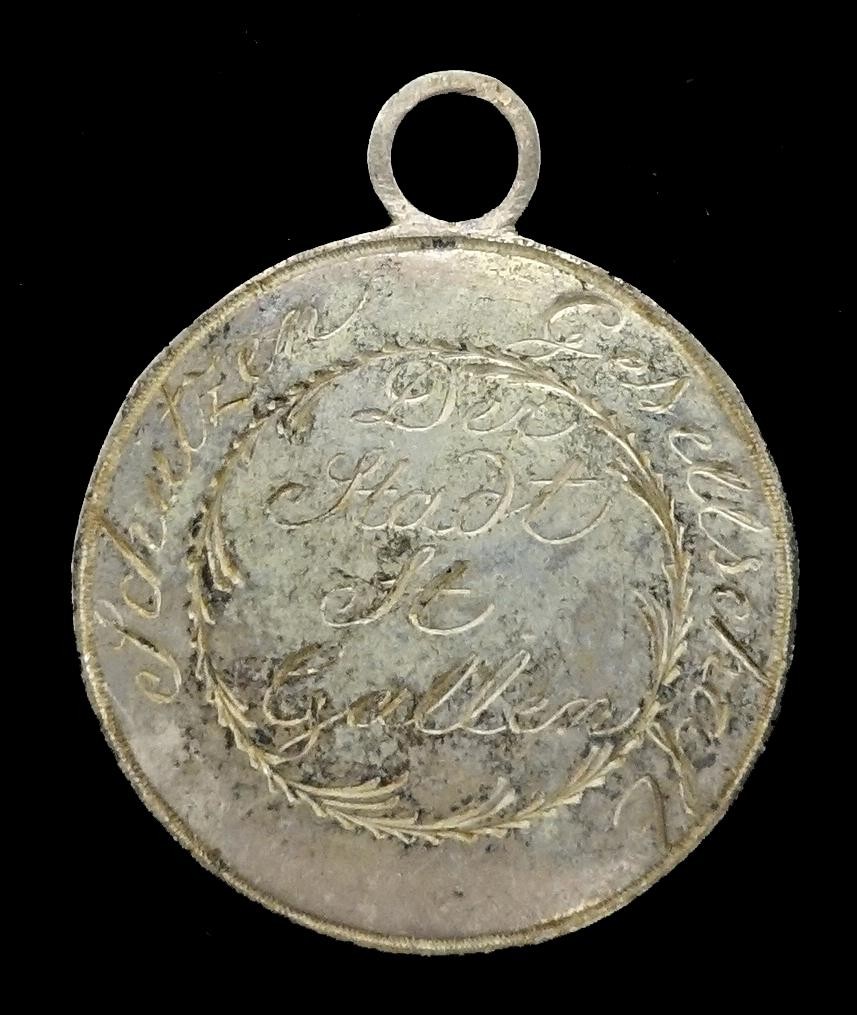 Medaille Einweihung der Schützen - Gesellschaft St. Gallen