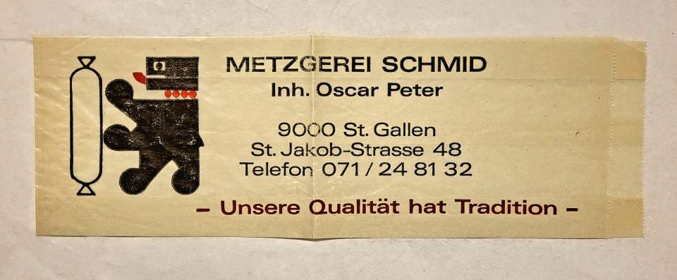 Verpackung Grillwurst