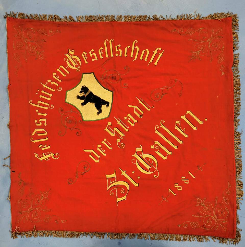 Fahne Feldschützengesellschaft der Stadt St. Gallen