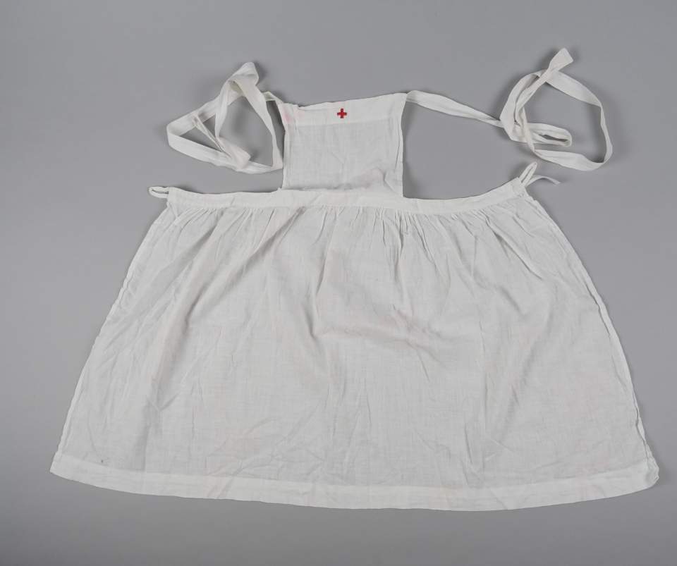 Krankenschwester-Tracht für Kinder mit Schürze, Haube und Armbinde 