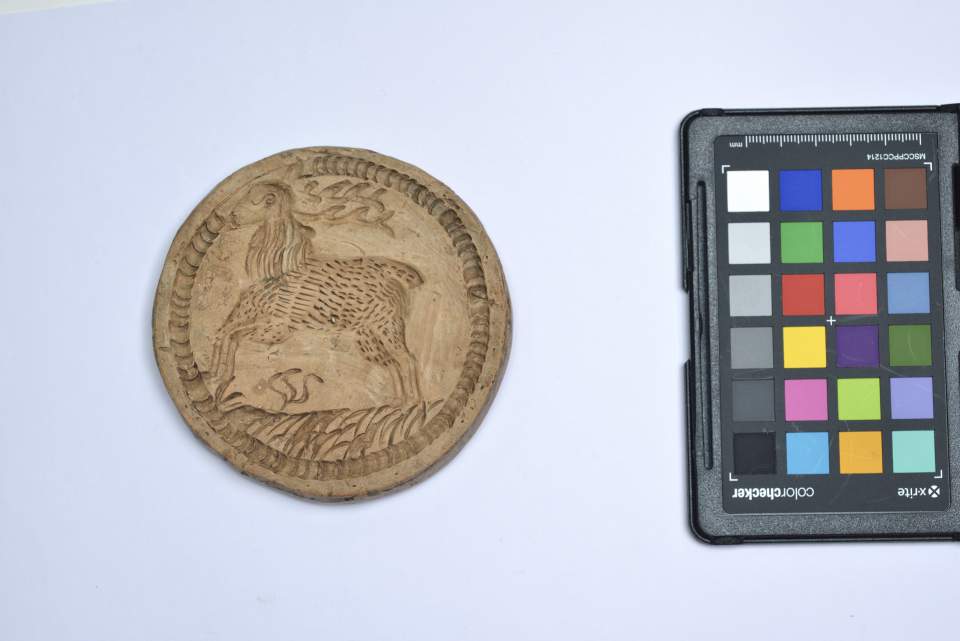 Gebäckmodel mit Hirschmotiv aus der Sammlung der Konditorei Burkart in St.Gallen, Bibermodel