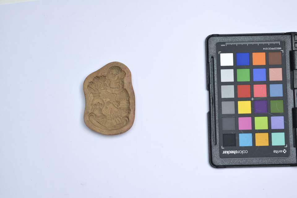 Gebäckmodel mit Frauenmotiv aus der Sammlung der Konditorei Burkart in St.Gallen, Bibermodel