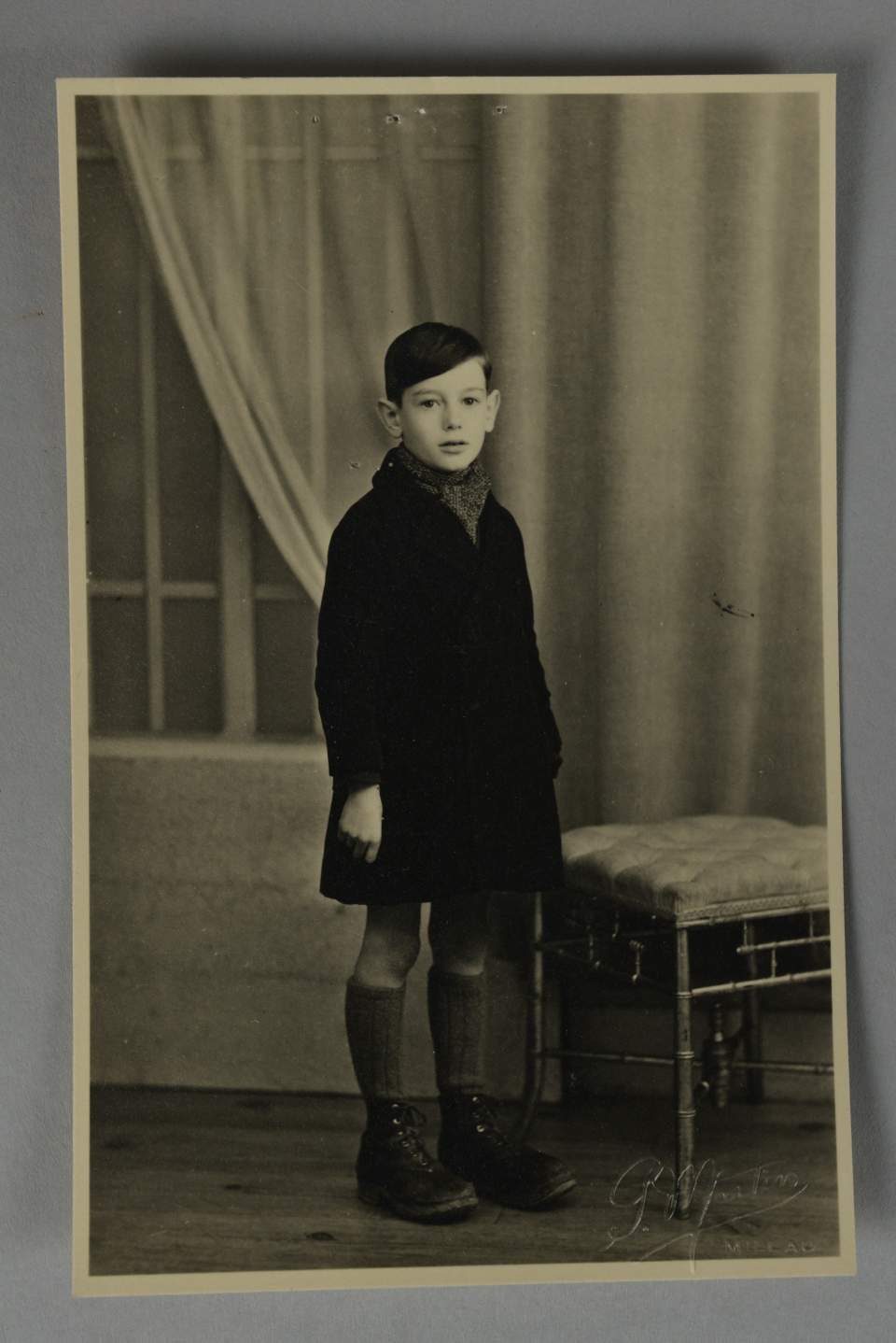 Fotografie eines Patenkindes im Zweiten Weltkrieg