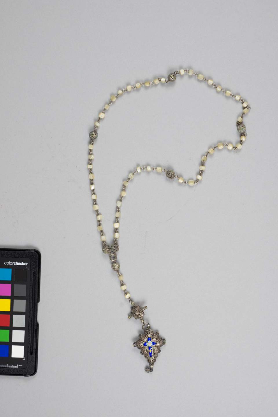Rosenkranz in Silberfiligran mit Anhänger