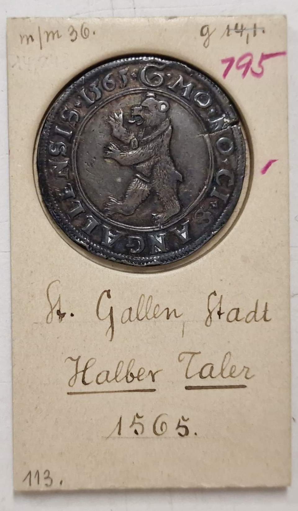 Halbtaler, St. Galler Münze, Halber Taler