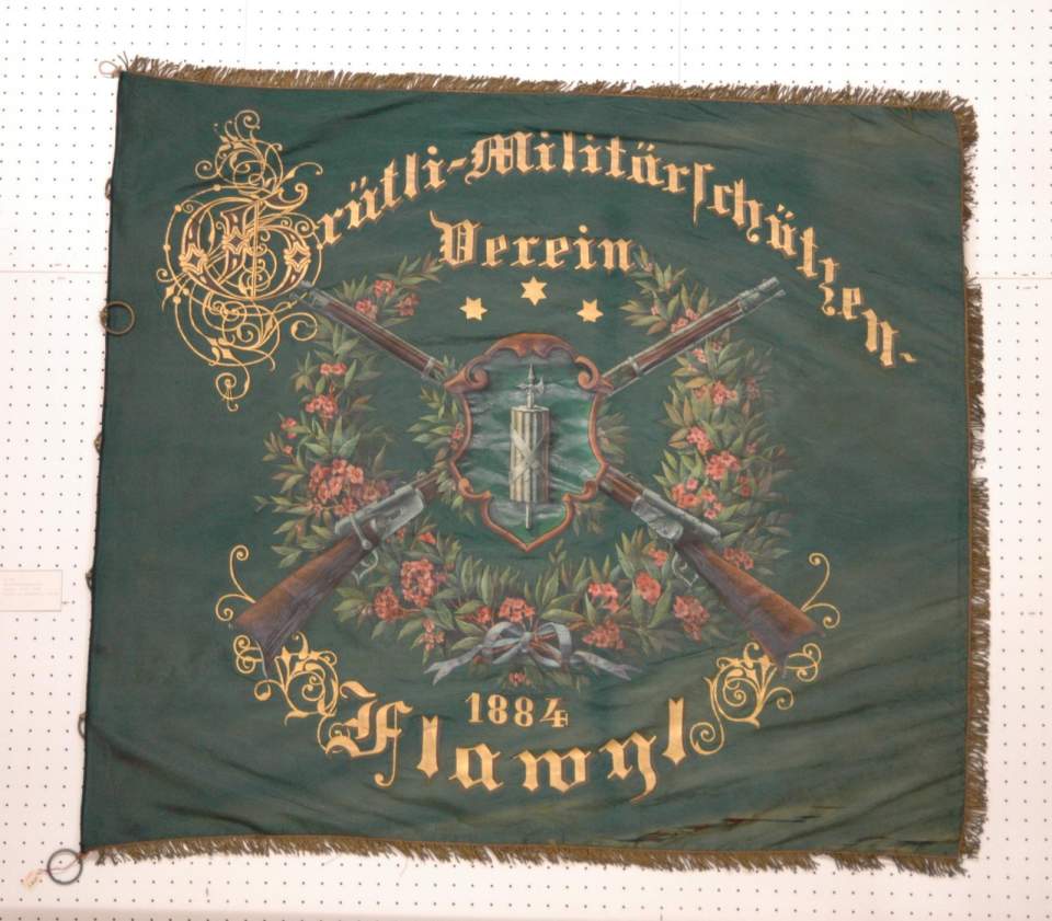 Fahne, Fahne des Grütli - Militärschützenverein Flawil