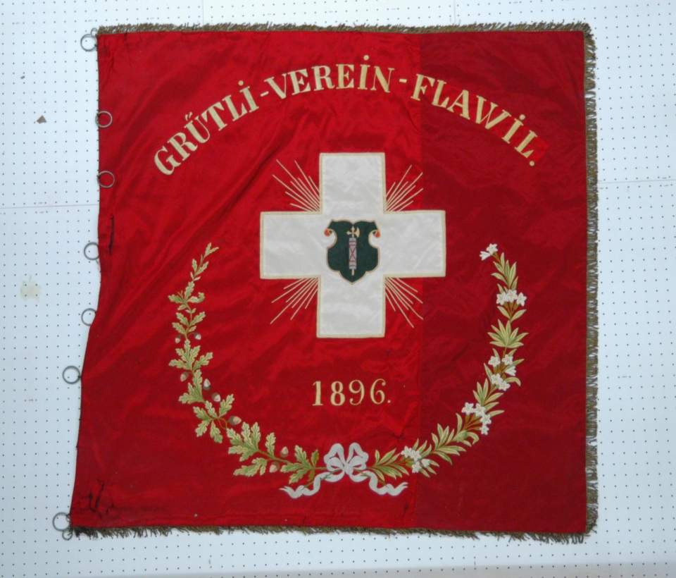 Fahne, Fahne des Grütli - Vereins Flawil