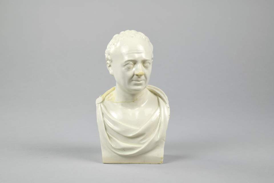 Fayence, Büste, Salomon Gessner