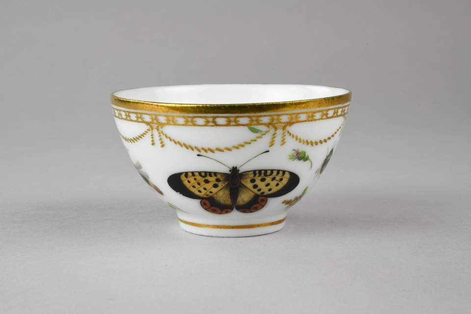 Tee-Tasse, Koppchen mit Untertasse