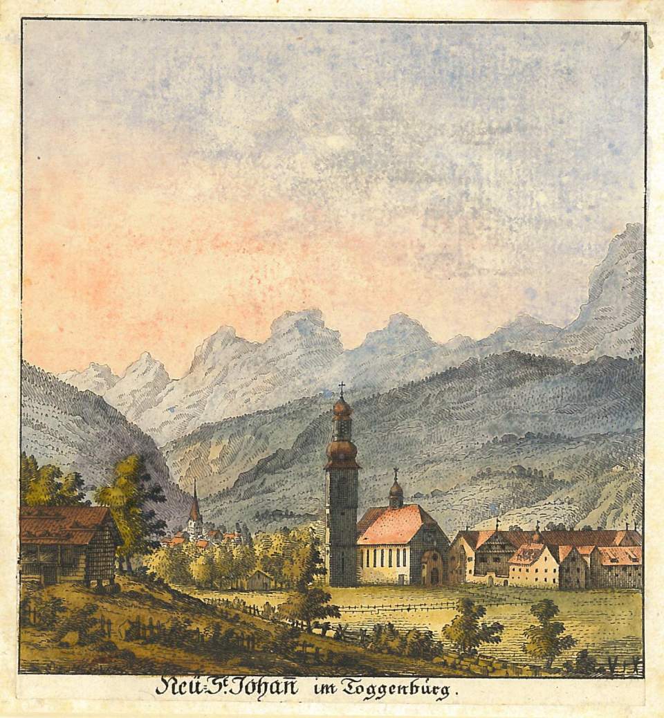 Ansicht Neu St. Johann, Toggenburg