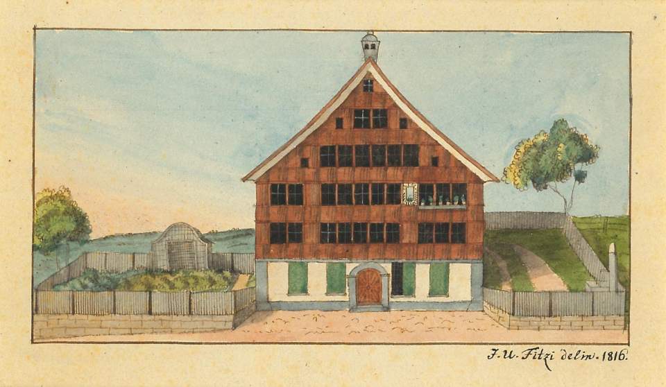 Ansicht eines Appenzeller Hauses