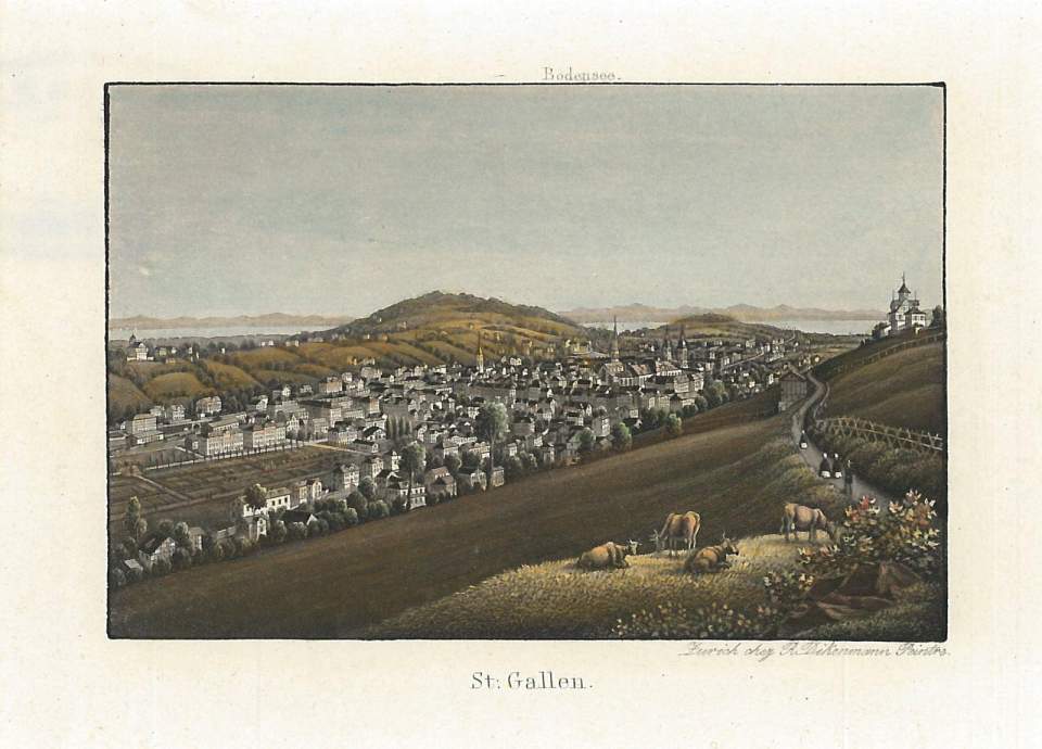 Ansicht Stadt St.Gallen von Südwesten