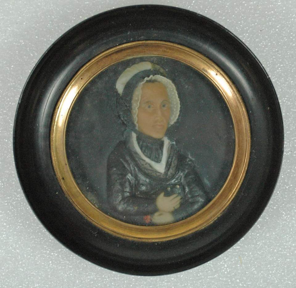 Wachsbild, Anna Magdalena Bolt Frau des Abraham Brunner