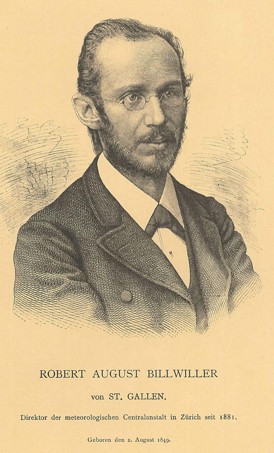 Reproduktion eines Bildes von Rob. Aug. Billwiller 1849 - 1905