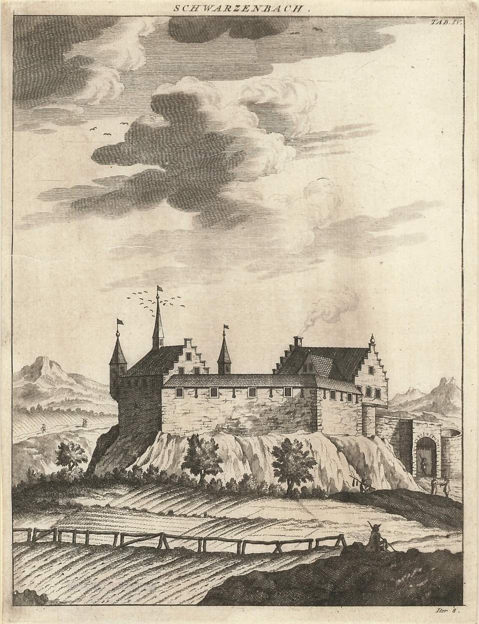 Ansicht Schloss Schwarzenbach bei Wil
