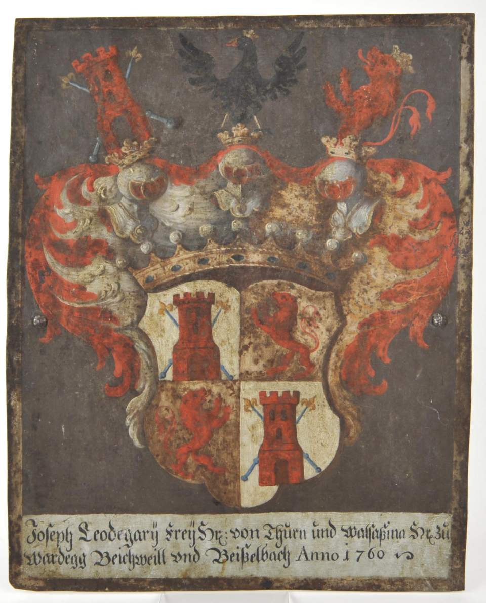 Wappentafel, Joseph Leodegar Freiherr von Thurn Valsassina
