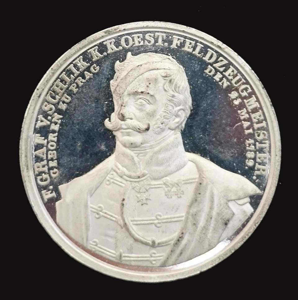 Medaille Friedr. Graf von Schlick
K. K. Oest. Feldzeugmeister