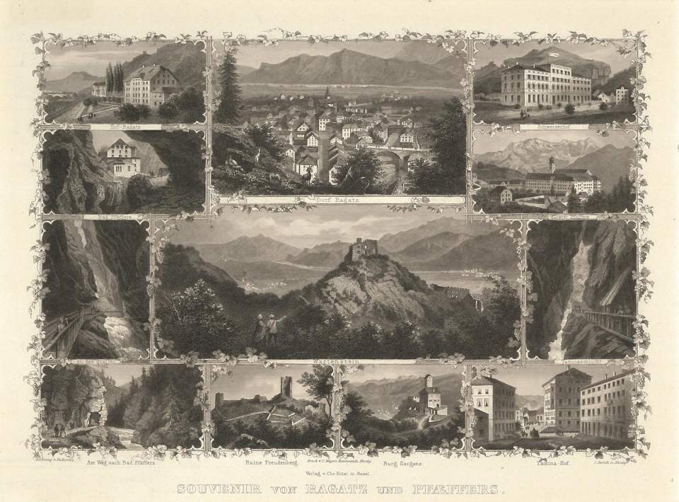 Ansicht, Souvenir von Ragaz und Pfäfers