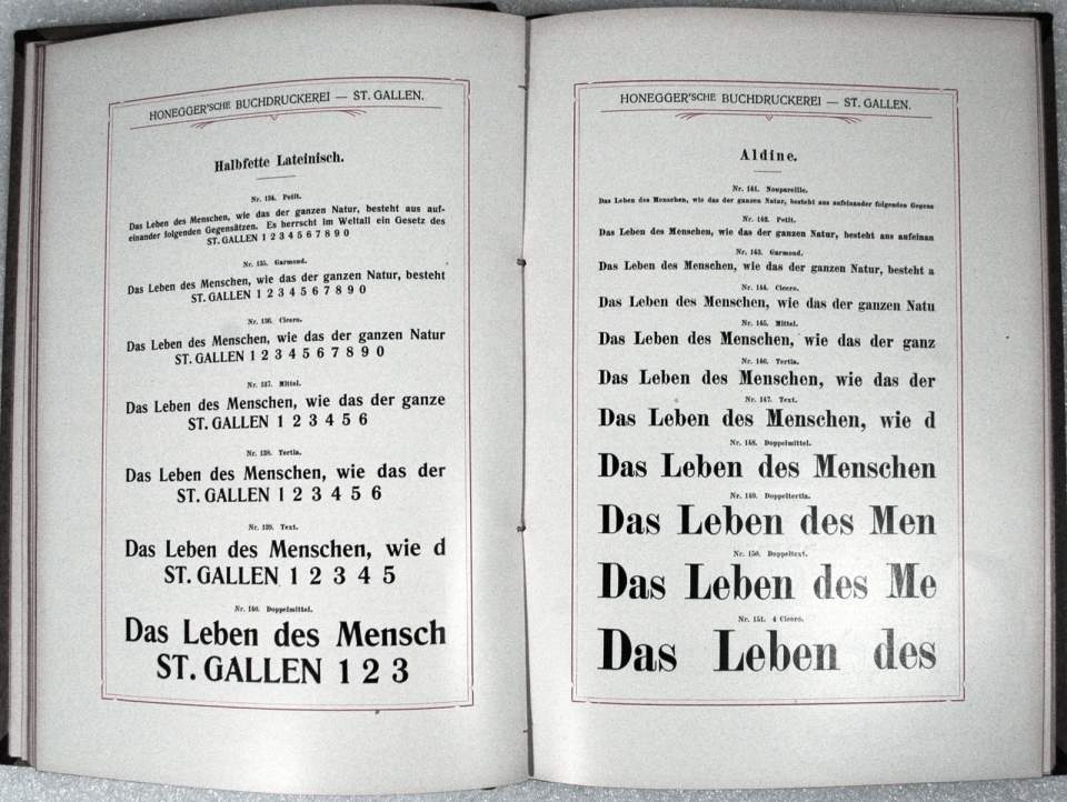 Schriftproben
