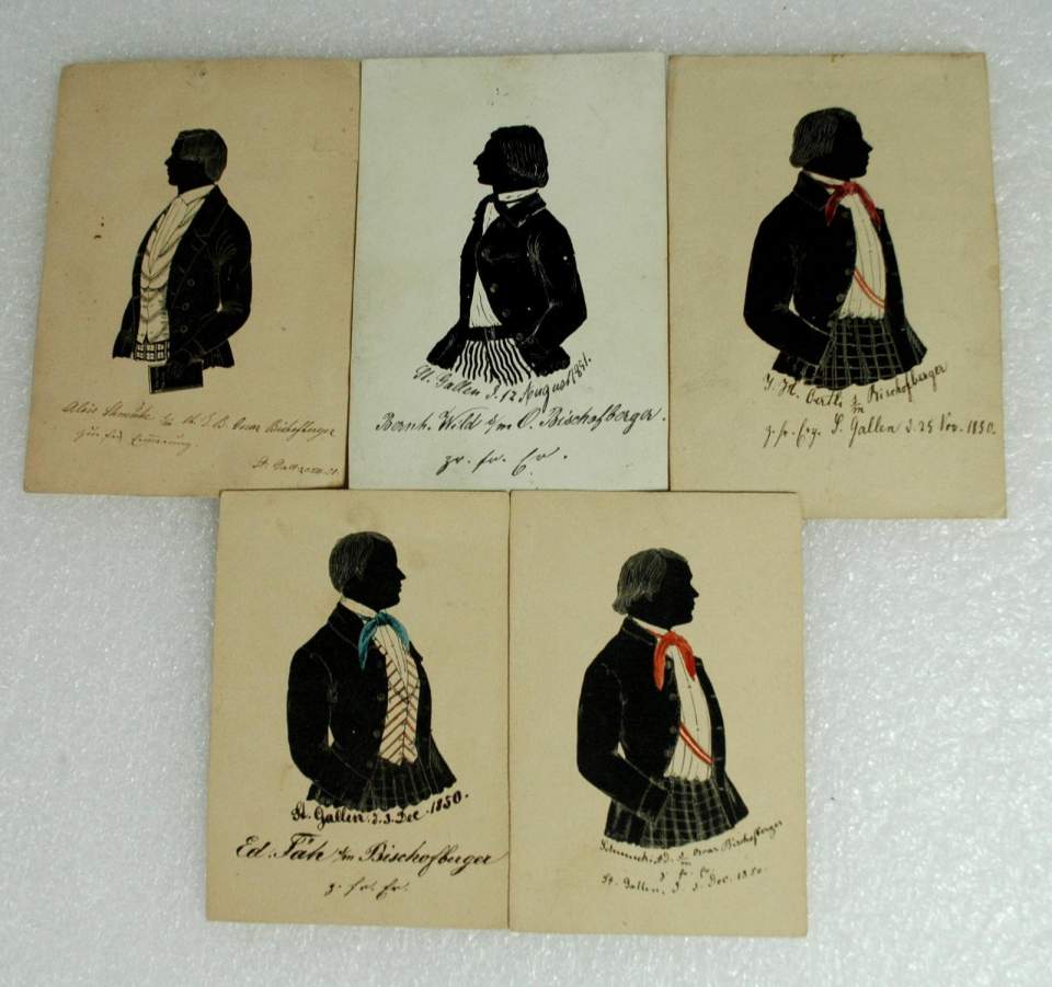 5 Silhouetten (Studentenbildnisse)