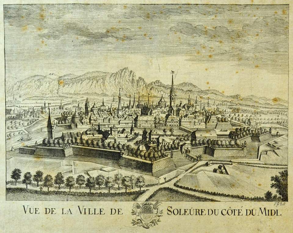 Ansicht der Stadt Solothurn
