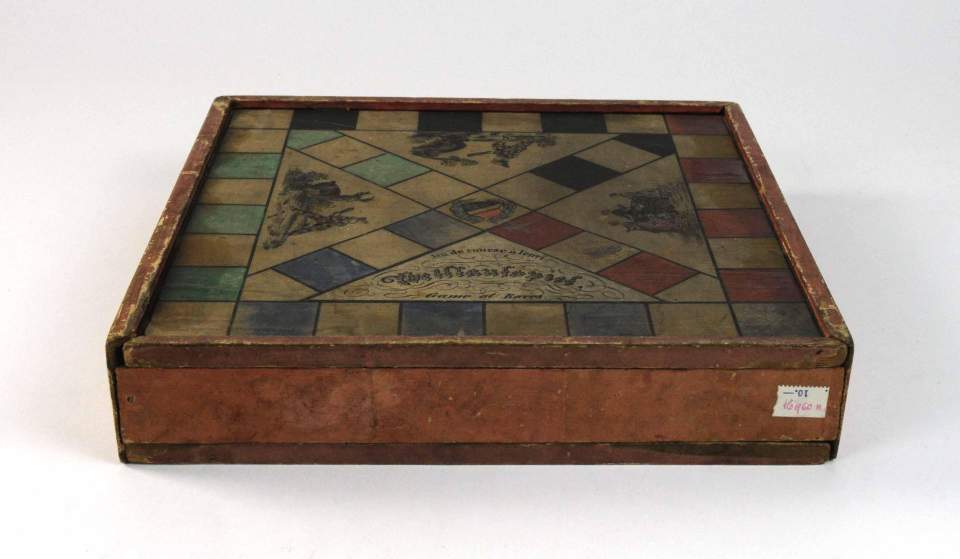 Gesellschaftsspiel, Brettspiel "Robinson Crusoe", Laufspiel, Kriegsspiel