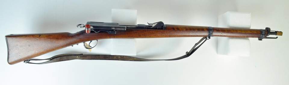 Kadettengewehr mit Ledertragriemen, Geradzugverschluss,1897