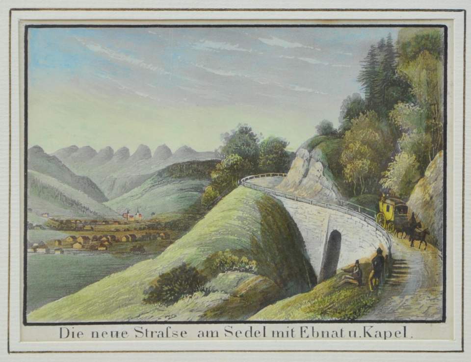 Ansicht Sedel mit Ebnat und Kappel, Wattwil