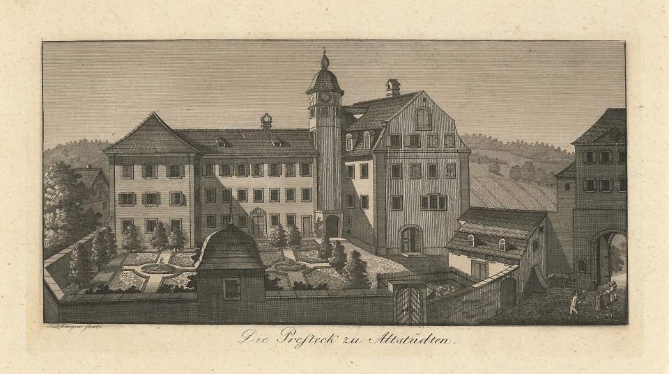 Ansicht Schloss Prestegg in Altstätten