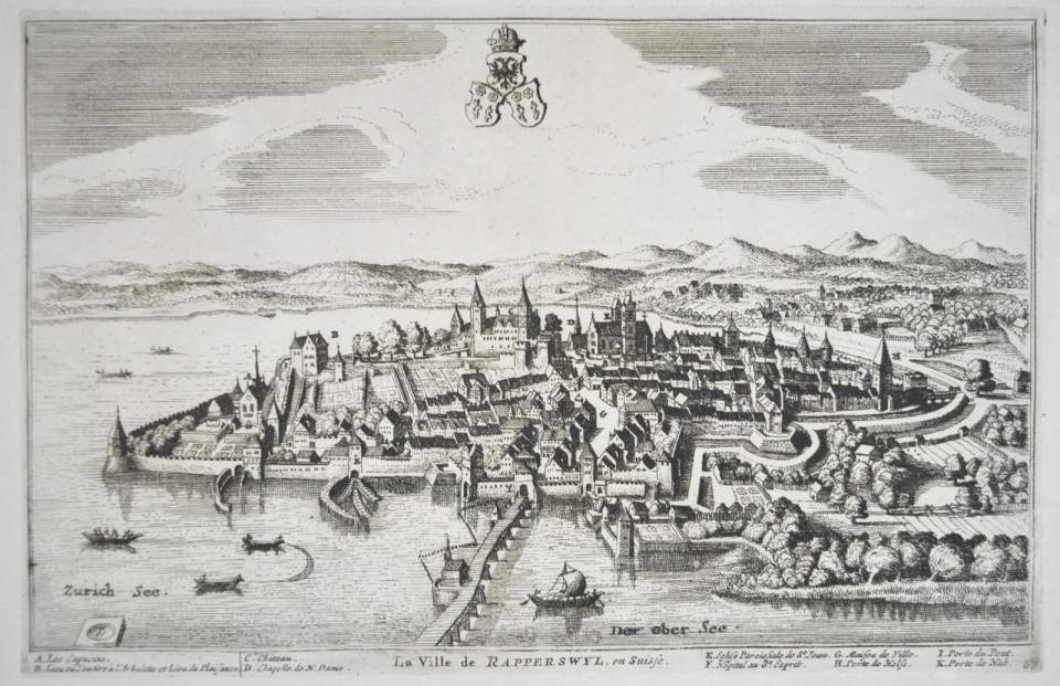 Ansicht Rapperswil von Südosten