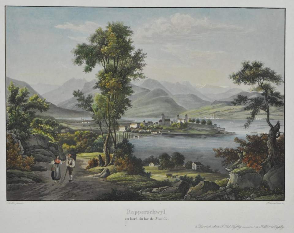 Ansicht Rapperswil von Nordwesten