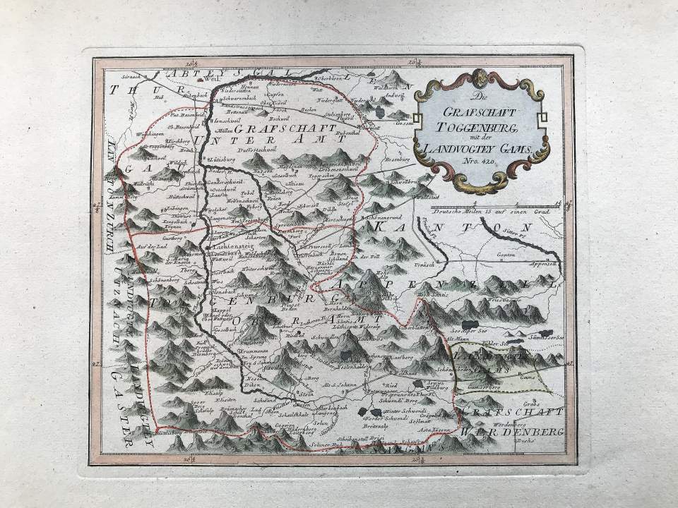 Landkarte der Grafschaft Toggenburg Nr. 420