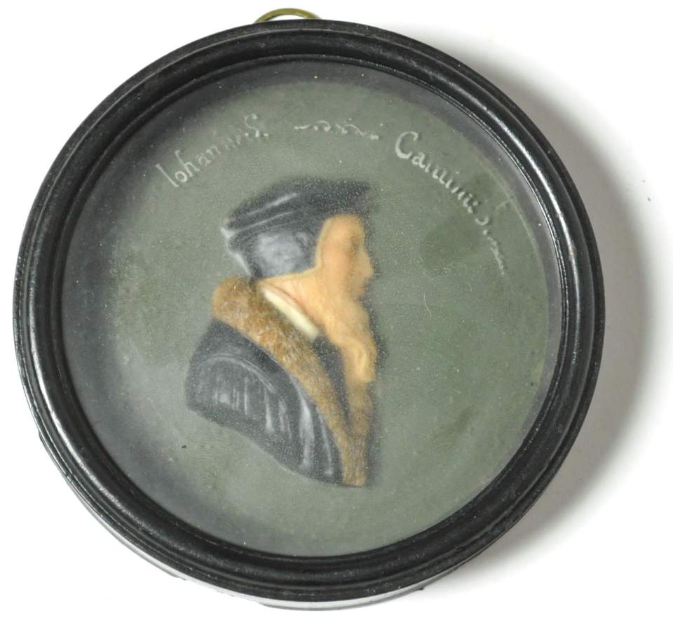 Wachsmedallion, Wachsbild, Johanner Calvinius, Calvin