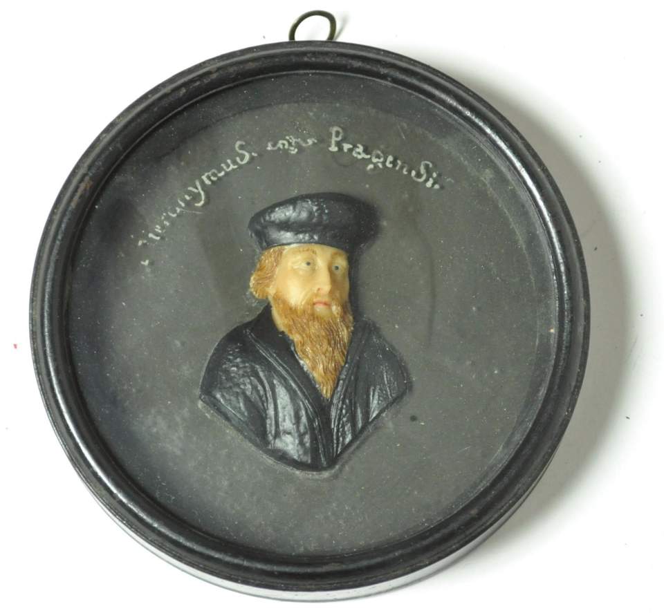 Wachsmedallion, Wachsbild, Hieronymus Pragens
