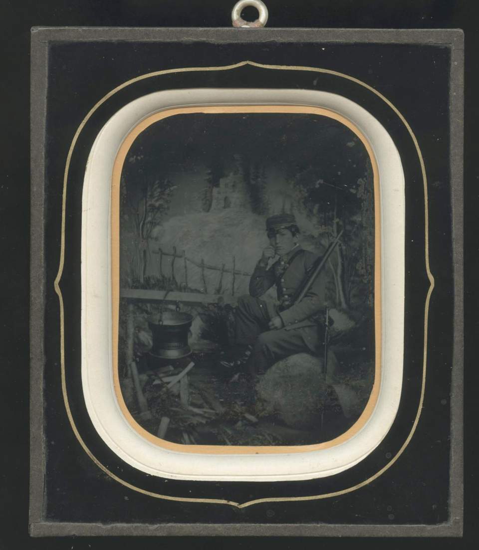 St. Galler Kadett im Biwak, Daguerreotypie
