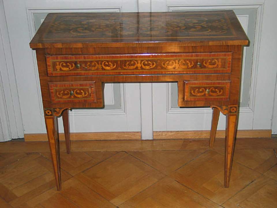 Poudreuse Louis XVI., Schminktisch, Tisch