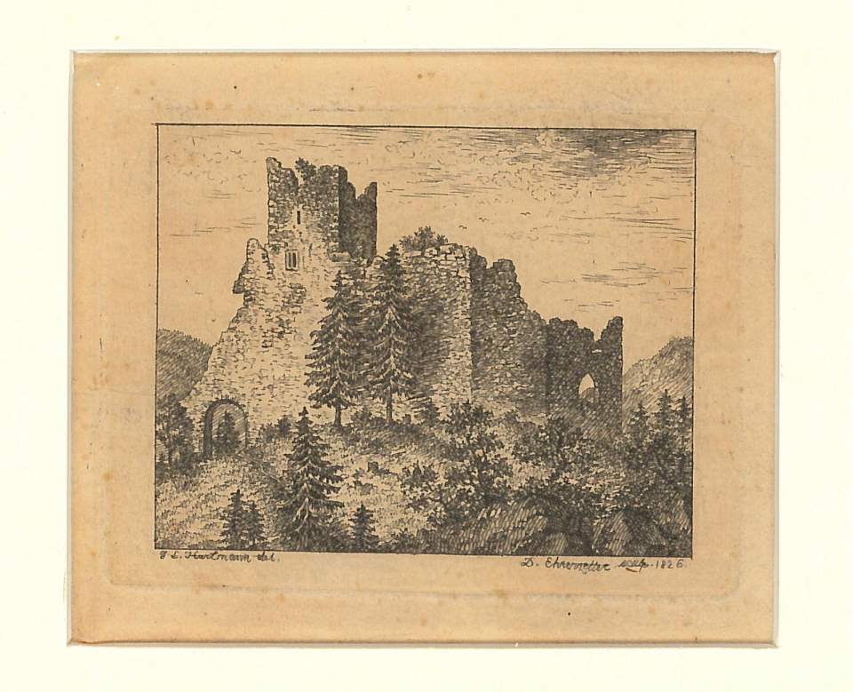 Ansicht Ruine Ramschwag, Häggenschwil