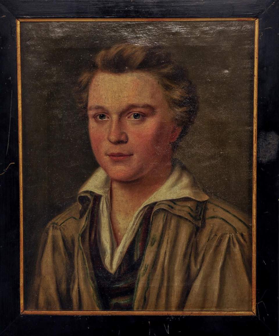 Porträt C.J. Scheitlin (1809 - 1901) als 18-Jähriger, Bildnis