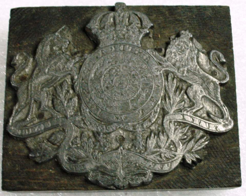 Matrize mit Wappen